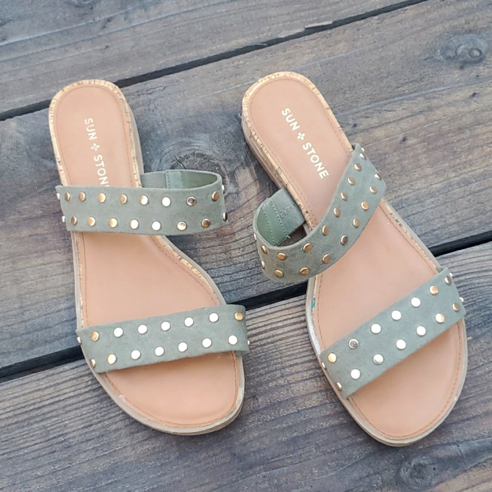 Sun + Stone - Womens - Size 9 1/2 - Flat Sandals